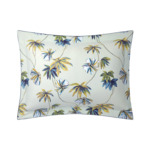 Yves Delorme - Taie d'oreiller en satin de coton vert, Tropical