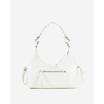 Sac Amelia En Cuir Craquelé Blanc