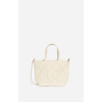 Cabas S En Cuir Matelassé En Coton Et Lin Mélangé