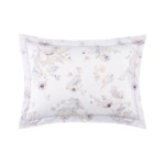 Yves Delorme - Taie d'oreiller en batiste de coton violet, Givre