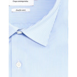 Chemise Semi-ajustée rayée bleue