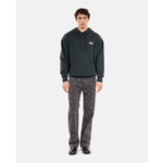 Sweatshirt À Capuche Avec Sérigraphie Noir Homme