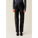 Pantalon droit cuir
