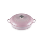 Faitout campagnard 30cm en fonte émaillée shell pink