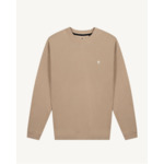 Sweat col rond camel