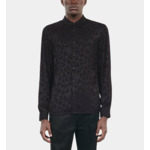 Chemise Jacquard Noire Homme