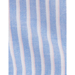 Chemise charlotte avec poche poitrine en oxford rayé bleu