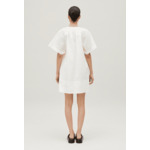 Robe courte lacée blanche