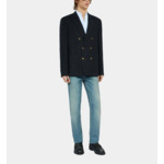 Veste Croisee 6 Boutons Devant Double Fentes Homme