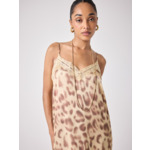 Robe satiné Ivy LEOPARD
