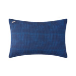 Kenzo - Taie d'oreiller en satin bleu, K Sashiko