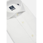 Chemise blanche pin point en coton slim fit