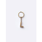Porte-clés lettre "L" en laiton