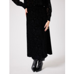 Jupe en velours Shaki NOIR DEVORE