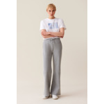 Pantalon confort contrasté gris