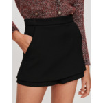 Short jupe en crêpe
