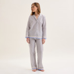 Laurence Tavernier - Pyjama col tailleur en satin, Gabi