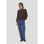 Top Tonio-Chocolat en Polyester