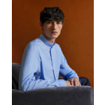 Chemise Contemporaine rayée bleue