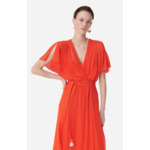 Robe Cidjie En Viscose Et Soie