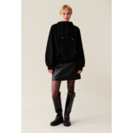 Sweatshirt capuche oversize noir