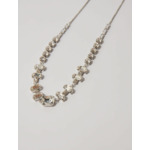 Collier chocker argenté à strass