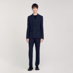 Veste de costume croisée