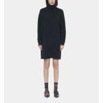 Robe Pull Courte En Cachemire Noir Femme