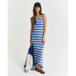 Striped Tank Top Midi Jersey Dress