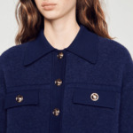 Cardicoat en maille bouclette