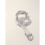 Ceinture en cuir métal matelassé