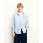 Chemise Manches Longues Cœur Brodé