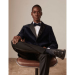 Chaussettes en lurex marine