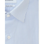 Chemise Première Classe Contemporaine en twill rayé bleu