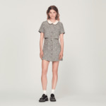 Robe trompe l'œil en tweed