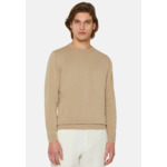 Pull Ras-du-cou Beige En Coton Pima