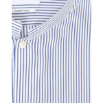 Chemise Ajustée en popeline rayée marine