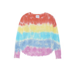 PULL MELA RAINBOW Pull col rond liquette cachemire