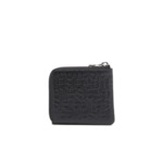 Portefeuille zippé en cuir monogram