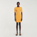 Robe courte en maille