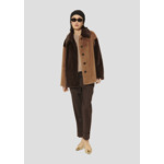 Manteau Magritte-Chocolat en Polyester