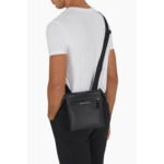 Sac bandoulière plat pour homme - nero