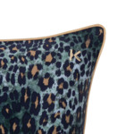 Kenzo - Taie d'oreiller en satin multicouleurs, K Léopard