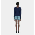 Cardigan En Laine Bleu Marine Femme