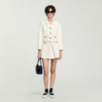 Jupe courte à plis creux