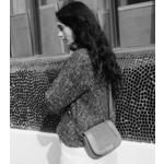 Petit sac à bandoulière Ella en cuir grainé et nubuck