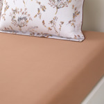 Yves Delorme - Drap housse en batiste de coton rose, Fugues