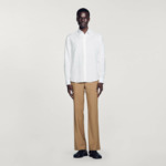 Chemise en coton et lin