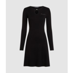 KEYHOLE DETAIL KNIT DRESS