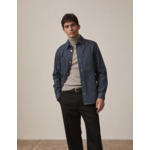 Surchemise cameron avec deux poches poitrine en denim marine